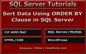Read more about the article How To Sort Data Using Order By Clause in SQL