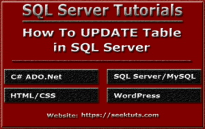 Read more about the article How To Update Table Data in SQL Server