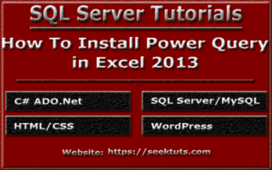 Read more about the article How To Install Power Query in Excel 2013